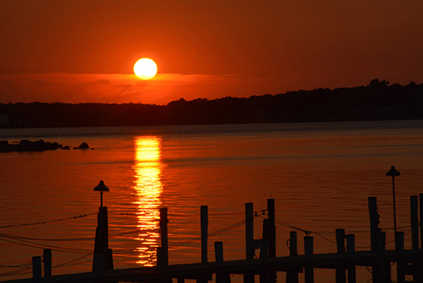 Sag Harbor Lighthouse at sunset